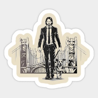 John Wick (bridge) Sticker